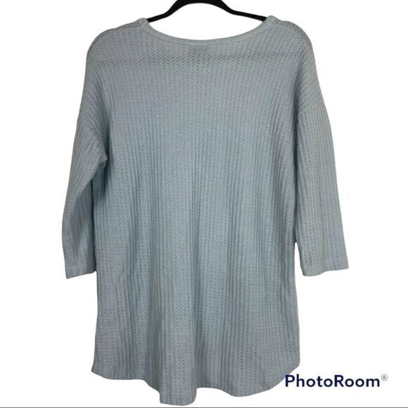Bobeau blue waffle knit sweater NWT XL - Picture 5 of 5